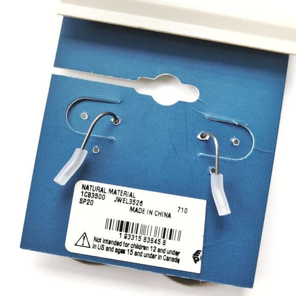 New Lucky Brand Earrings Dangle Disc Boho NWT - Picture 2 of 2